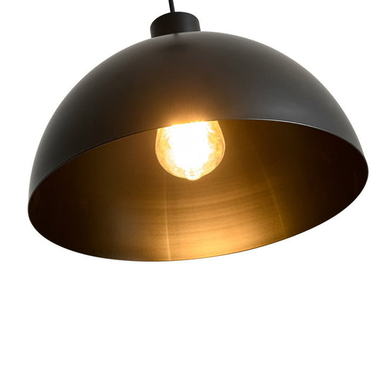 Pendantlightie - Mid - Century Modern Pendant Industrial Metal Dome Light - Pendants - Brass - 