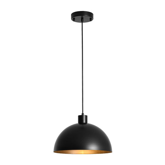 Pendantlightie - Mid - Century Modern Pendant Industrial Metal Dome Light - Pendants - Brass - 