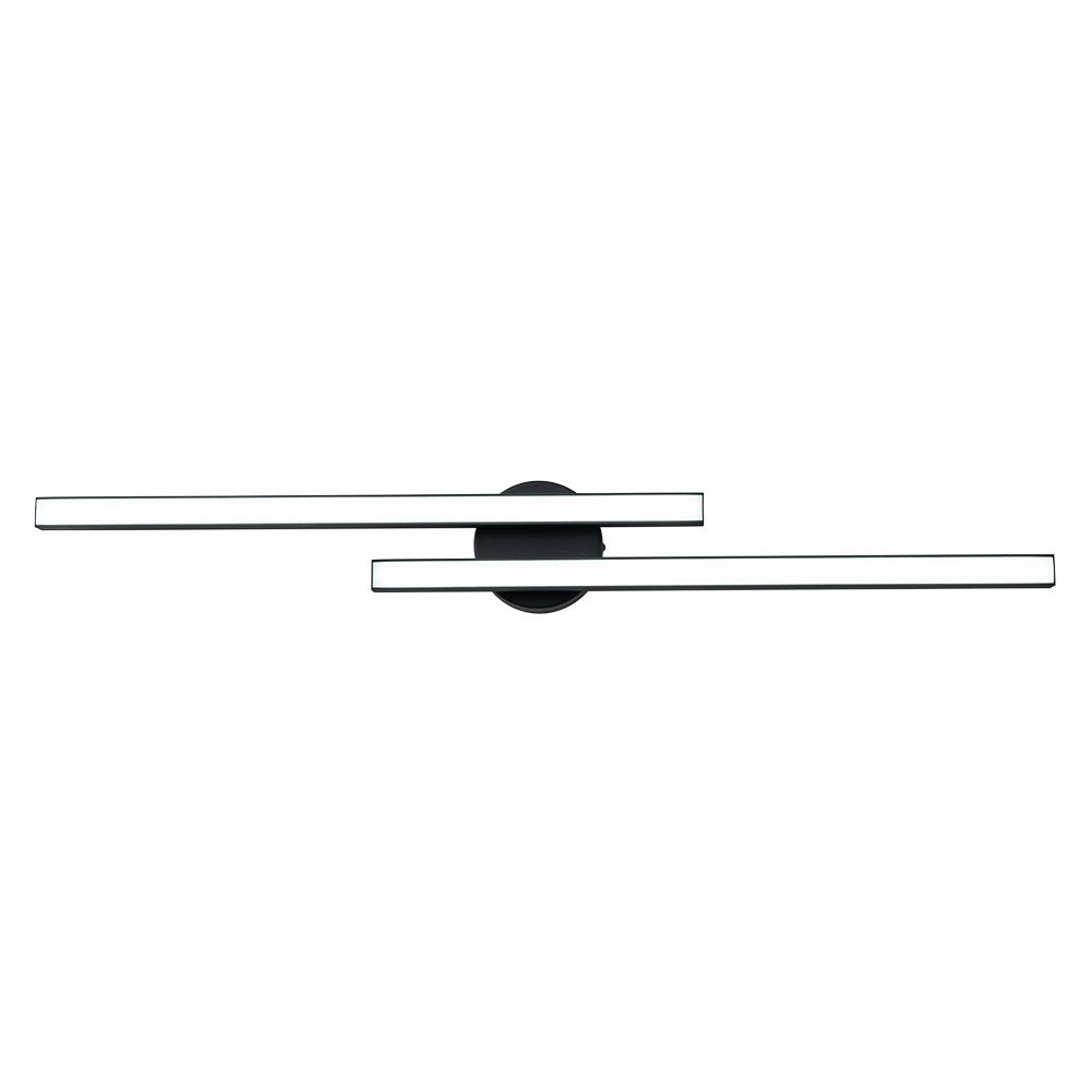Pendantlightie - Minimalist 2 - Light Vanity Three - Color Dimmable Led Strip Wall Light - Wall Light - Black - 