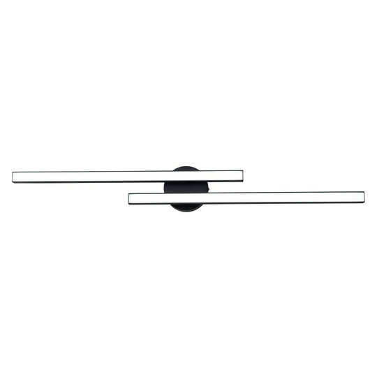 Pendantlightie - Minimalist 2 - Light Vanity Three - Color Dimmable Led Strip Wall Light - Wall Light - Black - 
