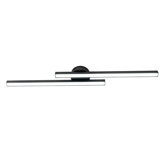 Pendantlightie - Minimalist 2 - Light Vanity Three - Color Dimmable Led Strip Wall Light - Wall Light - Black - 