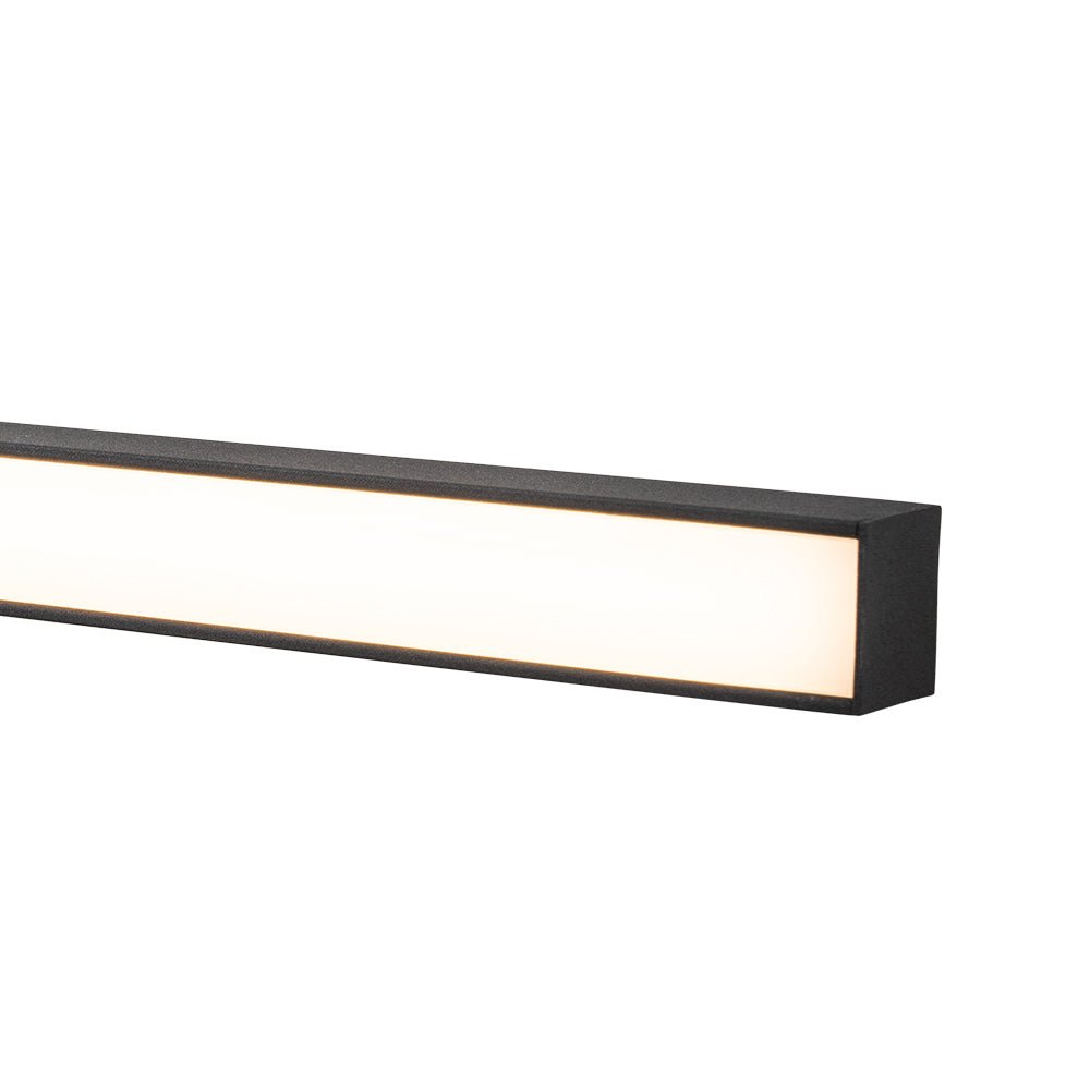Pendantlightie - Minimalist 2 - Light Vanity Three - Color Dimmable Led Strip Wall Light - Wall Light - Black - 
