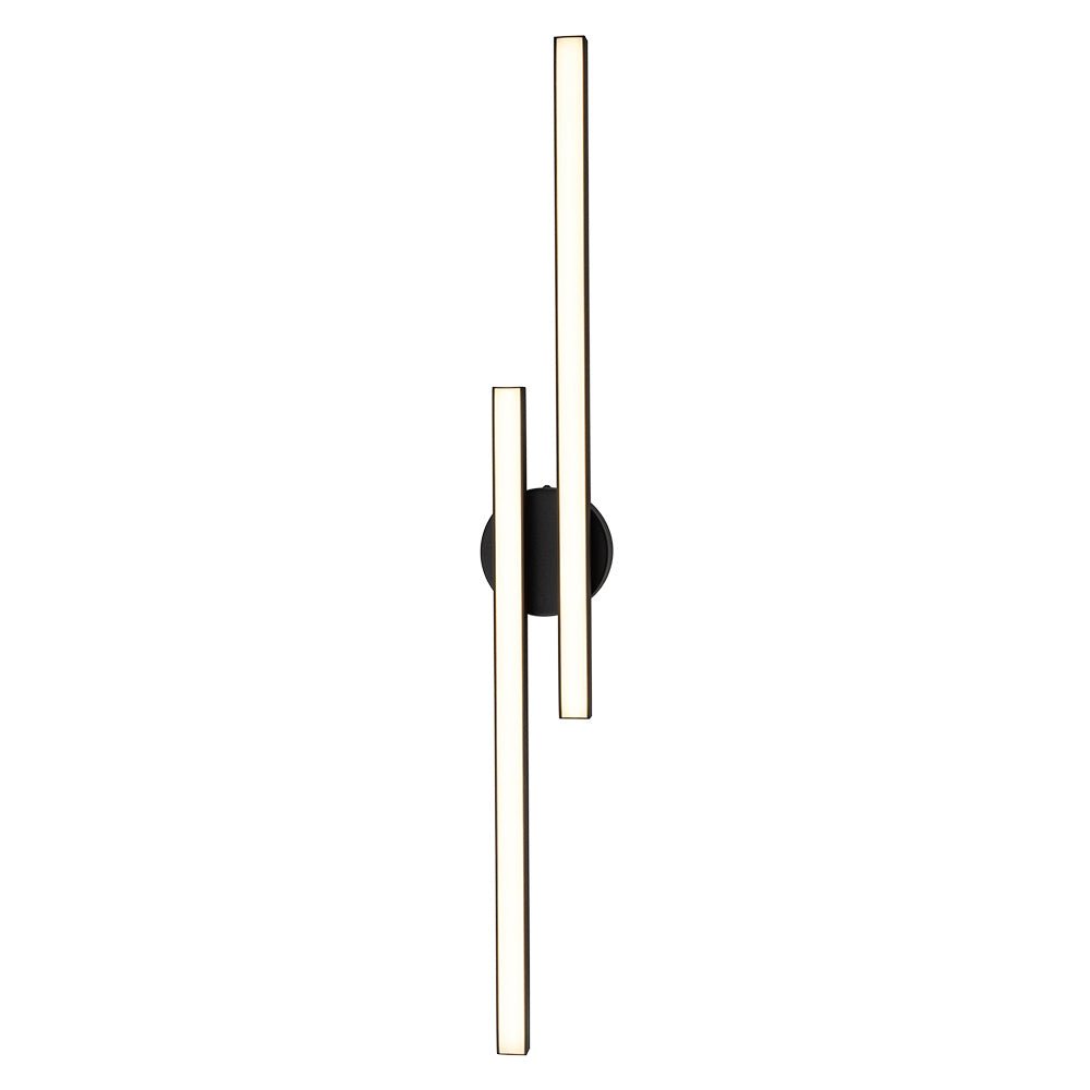 Pendantlightie - Minimalist 2 - Light Vanity Three - Color Dimmable Led Strip Wall Light - Wall Light - Black - 
