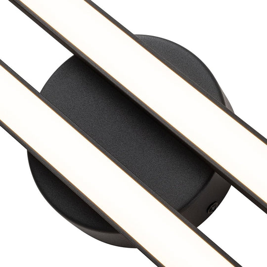 Pendantlightie - Minimalist 2 - Light Vanity Three - Color Dimmable Led Strip Wall Light - Wall Light - Black - 