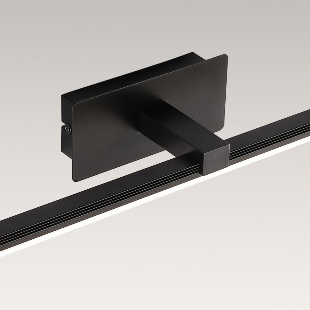 Pendantlightie - Minimalist Ultra Thin Led Bath Bar Bathroom Vanity Light Cool Light - Wall Light - Black - 31.7 in (80.5 cm)