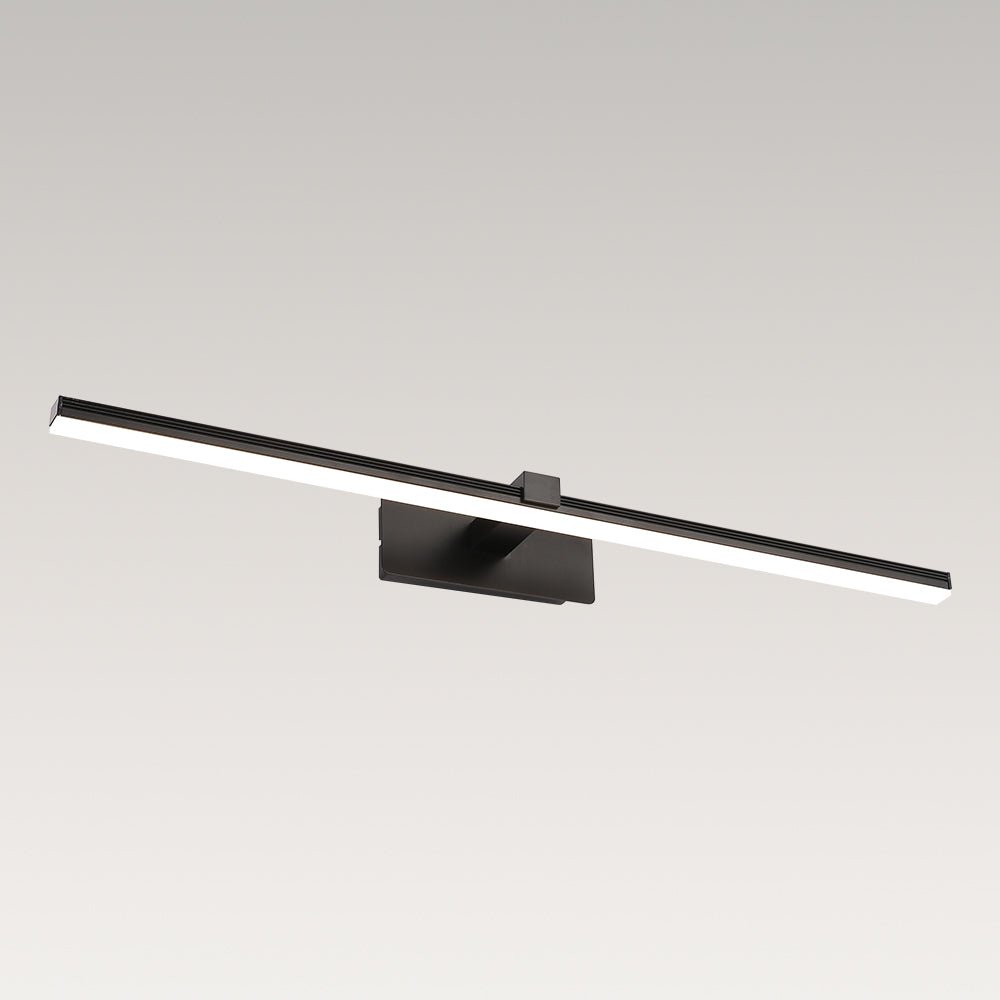 Pendantlightie - Minimalist Ultra Thin Led Bath Bar Bathroom Vanity Light Cool Light - Wall Light - Black - 31.7 in (80.5 cm)