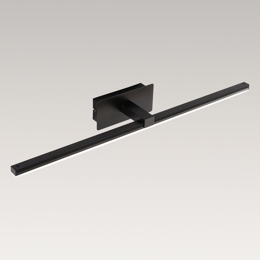 Pendantlightie - Minimalist Ultra Thin Led Bath Bar Bathroom Vanity Light Cool Light - Wall Light - Black - 31.7 in (80.5 cm)