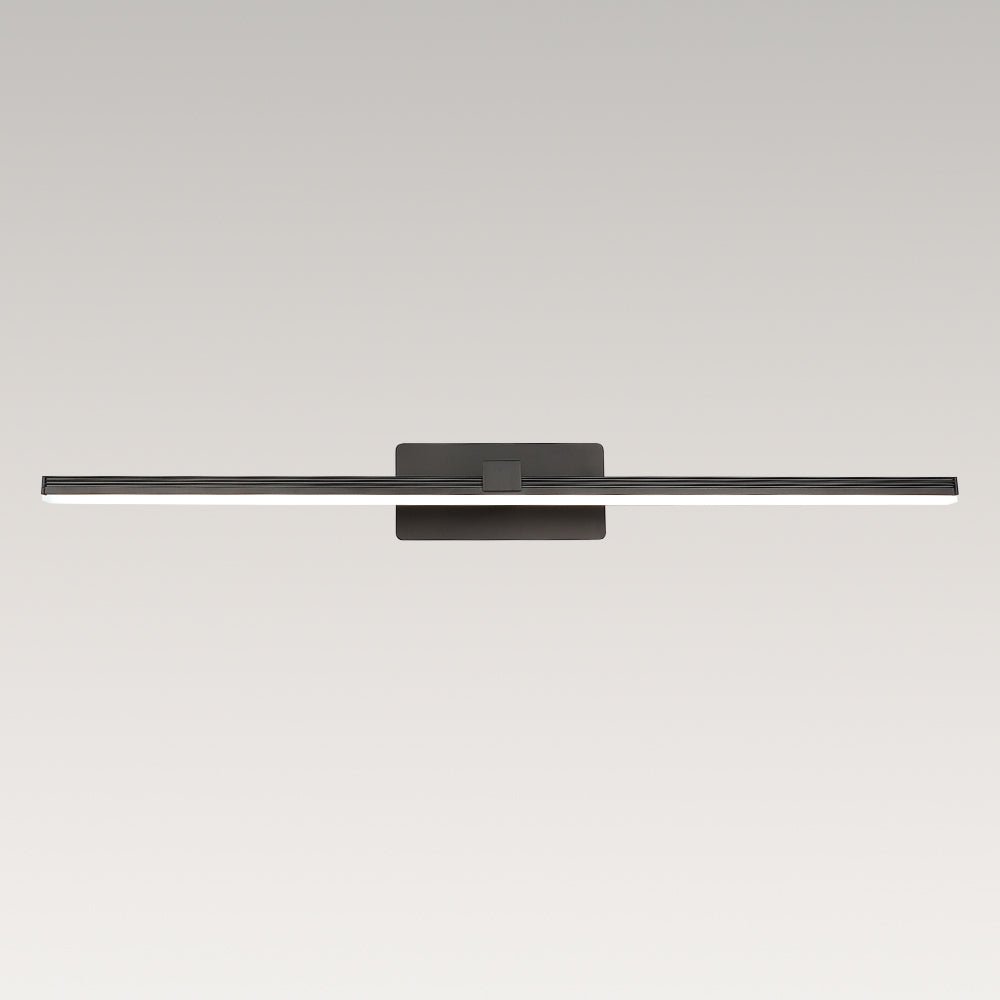 Pendantlightie - Minimalist Ultra Thin Led Bath Bar Bathroom Vanity Light Cool Light - Wall Light - Black - 31.7 in (80.5 cm)