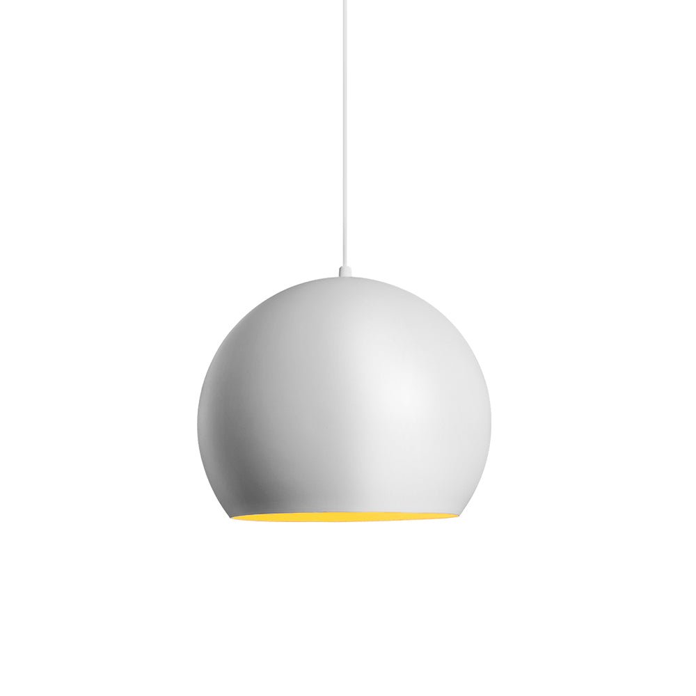 Pendantlightie-Modern 1-Light Ball Shape White Round Pendant Light-Pendants-White-