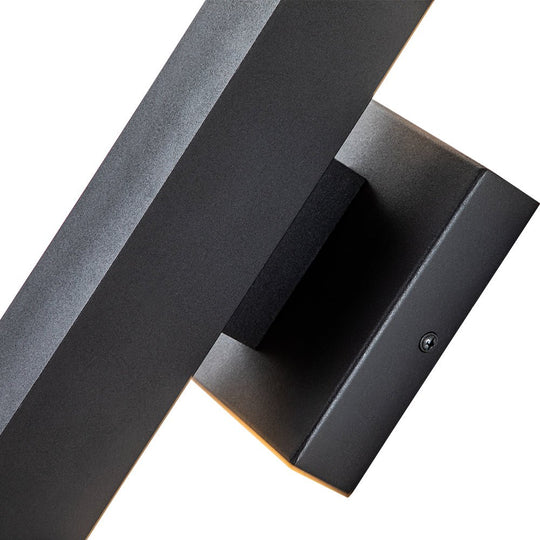 Pendantlightie-Modern 1-Light Rectangular Linear Led Outdoor Wall Light-Outdoor Wall Light-Black-