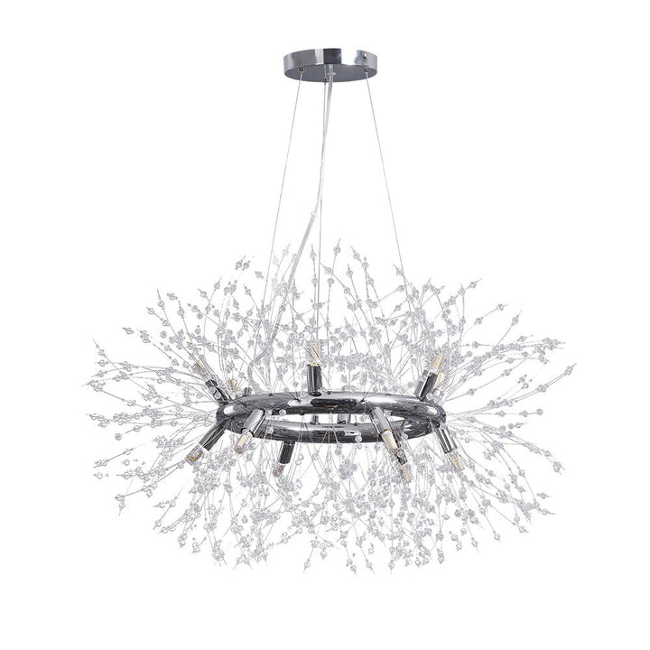 77 cm Modern Firework Chandeliers 19 Lights Crystal Dandelion Chandelier Pendant