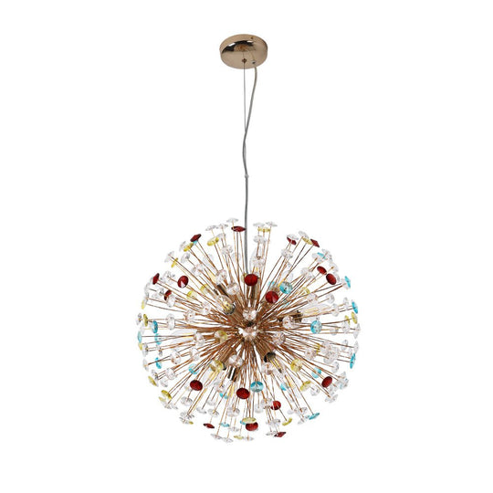 Pendantlightie - Modern 12 - Light Playful Dandelion Colorful Firework Chandelier - Chandeliers - Gold - 