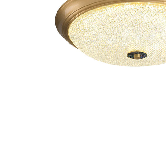 Pendantlightie-Modern Dimmable Three-Color Led Bowl Flush Mount Ceiling Light-Flush Mount-Gold-