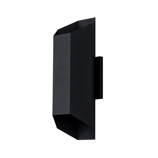 Pendantlightie-Modern Hexagonal IP54 Black Geometric LED Outdoor Wall Sconce-Outdoor Wall Light-Black-