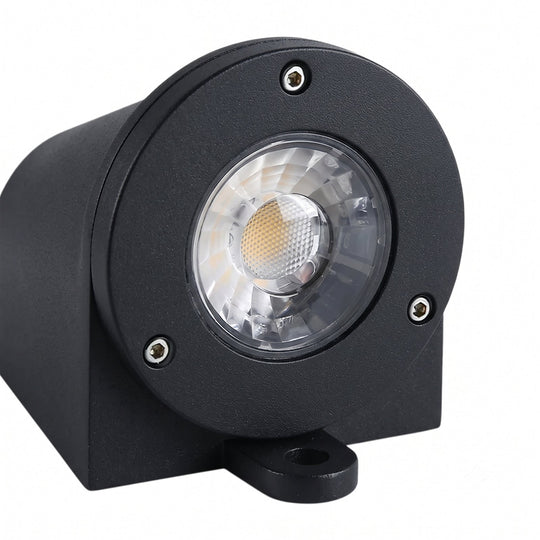 Pendantlightie-Modern Industrial 1-Light IP65 Bell Shape LED Outdoor Wall Light-Outdoor Wall Light-Nickel-