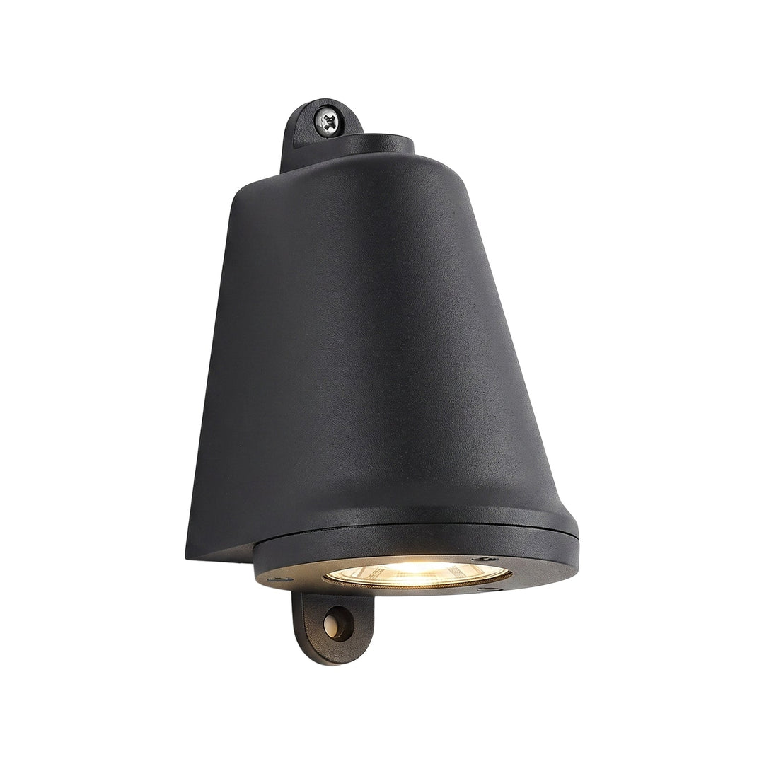 Pendantlightie-Modern Industrial 1-Light IP65 Bell Shape LED Outdoor Wall Light-Outdoor Wall Light-Nickel-