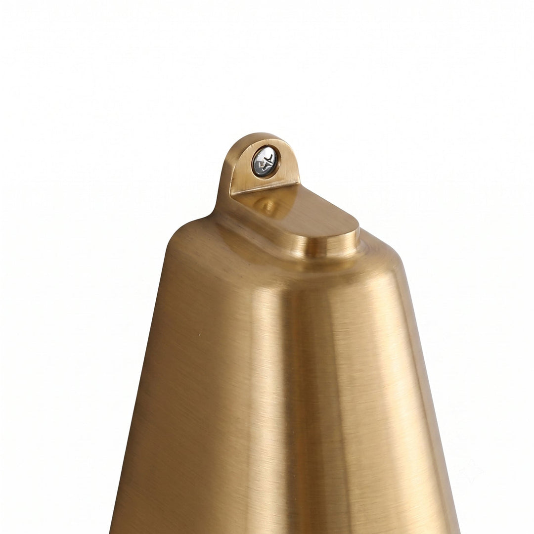 Pendantlightie-Modern Industrial 1-Light IP65 Bell Shape LED Outdoor Wall Light-Outdoor Wall Light-Nickel-