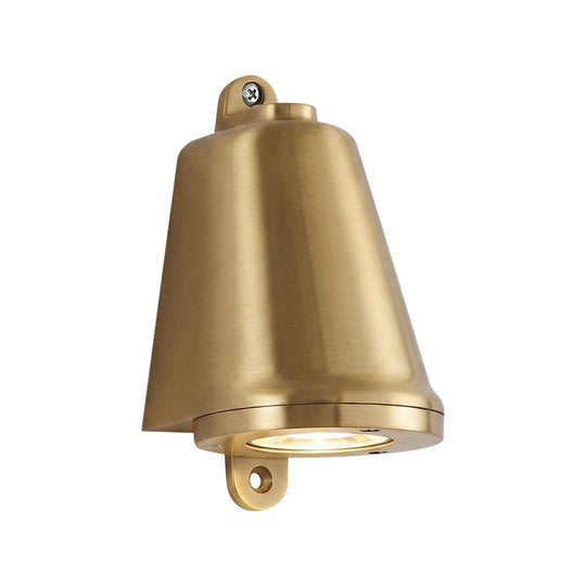 Pendantlightie-Modern Industrial 1-Light IP65 Bell Shape LED Outdoor Wall Light-Outdoor Wall Light-Nickel-
