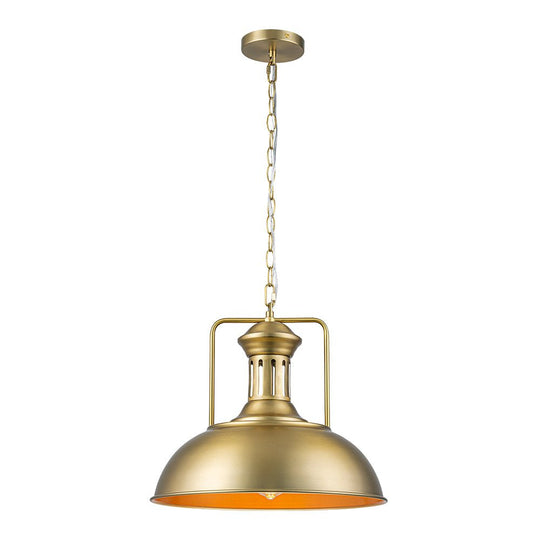 Pendantlightie - Modern Industrial 1 - Light Metal Single Dome Pendant Light - Pendants - Gold - 