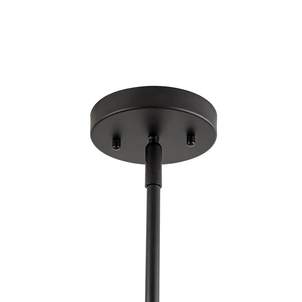 Pendantlightie - Modern Industrial 3 - Light Island Linear Schoolhouse Glass Pendant - Pendants - Black - 