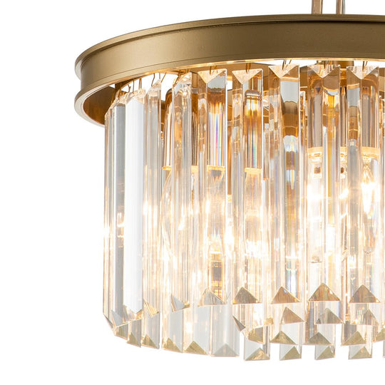 Pendantlightie-Modern Luxury 5-Light Round Layered Crystal Chandelier-Chandeliers-Gold-