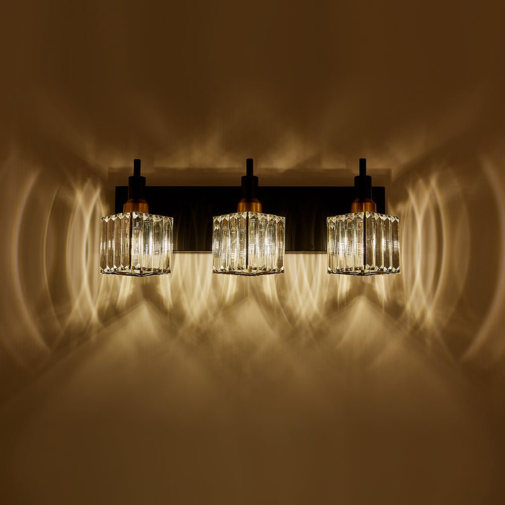 Pendantlightie-Modern Luxury Bathroom Crystal Wall Light-Wall Light-Chrome-4Lt