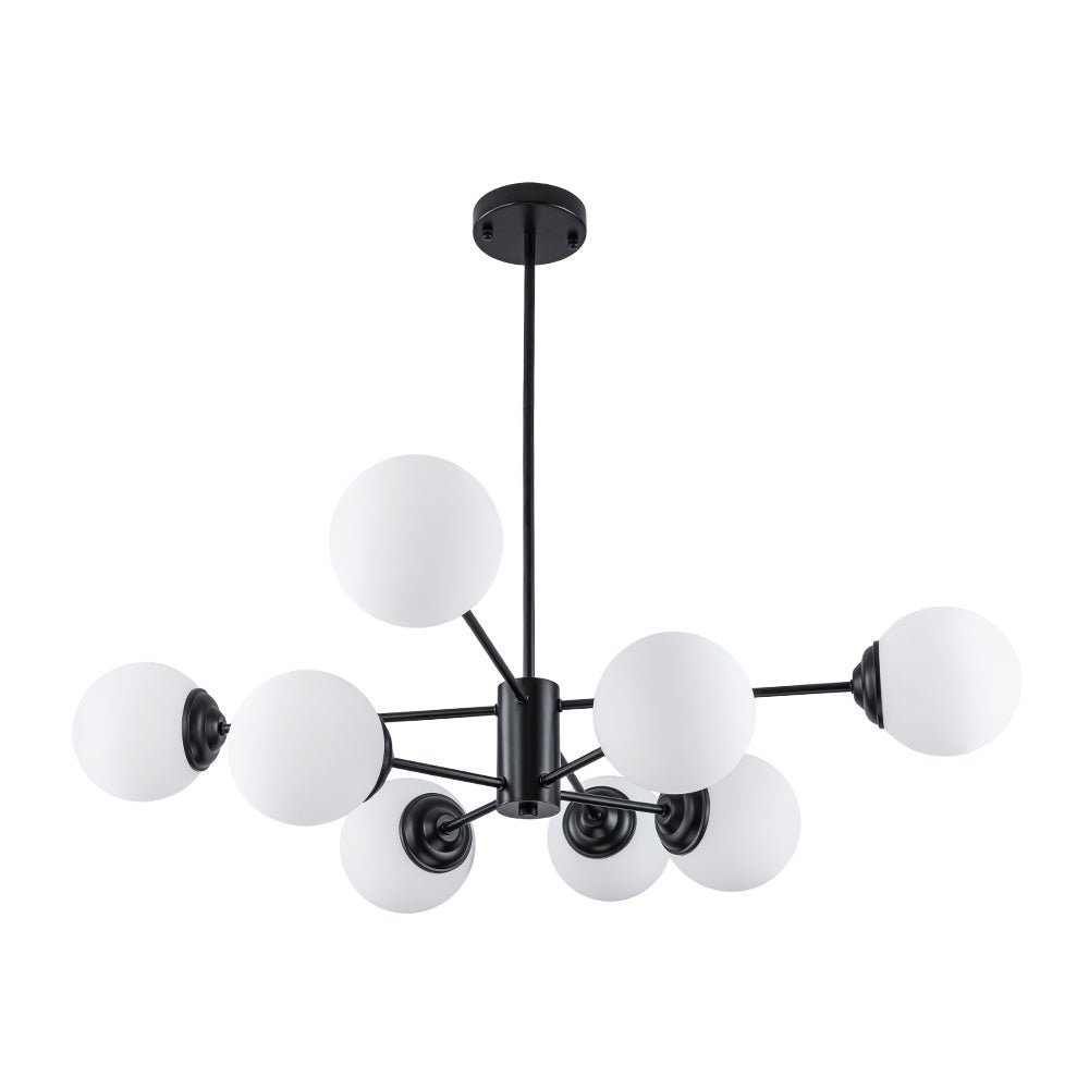 Pendantlightie-Modern Mid-Century Bubble Sputnik Chandelier-Chandeliers-6Lt-Gold