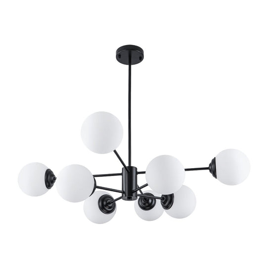 Pendantlightie-Modern Mid-Century Bubble Sputnik Chandelier-Chandeliers-6Lt-Gold