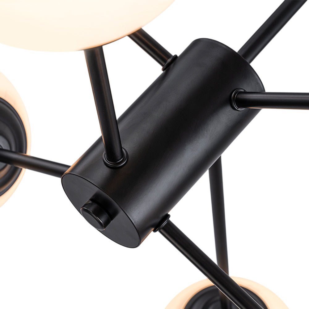 Pendantlightie-Modern Mid-Century Bubble Sputnik Chandelier-Chandeliers-6Lt-Gold