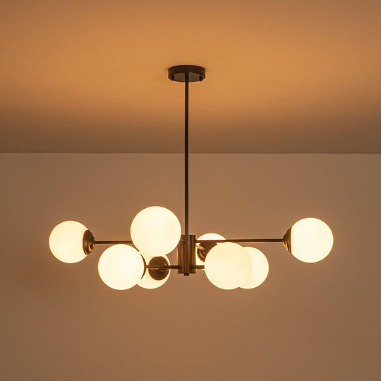 Pendantlightie-Modern Mid-Century Bubble Sputnik Chandelier-Chandeliers-6Lt-Gold
