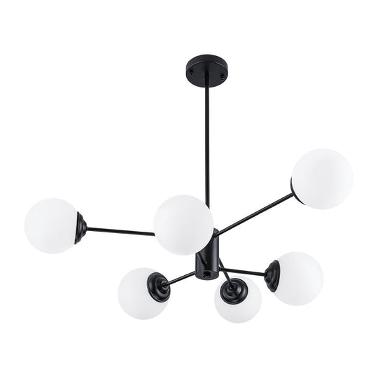 Pendantlightie-Modern Mid-Century Bubble Sputnik Chandelier-Chandeliers-6Lt-Gold