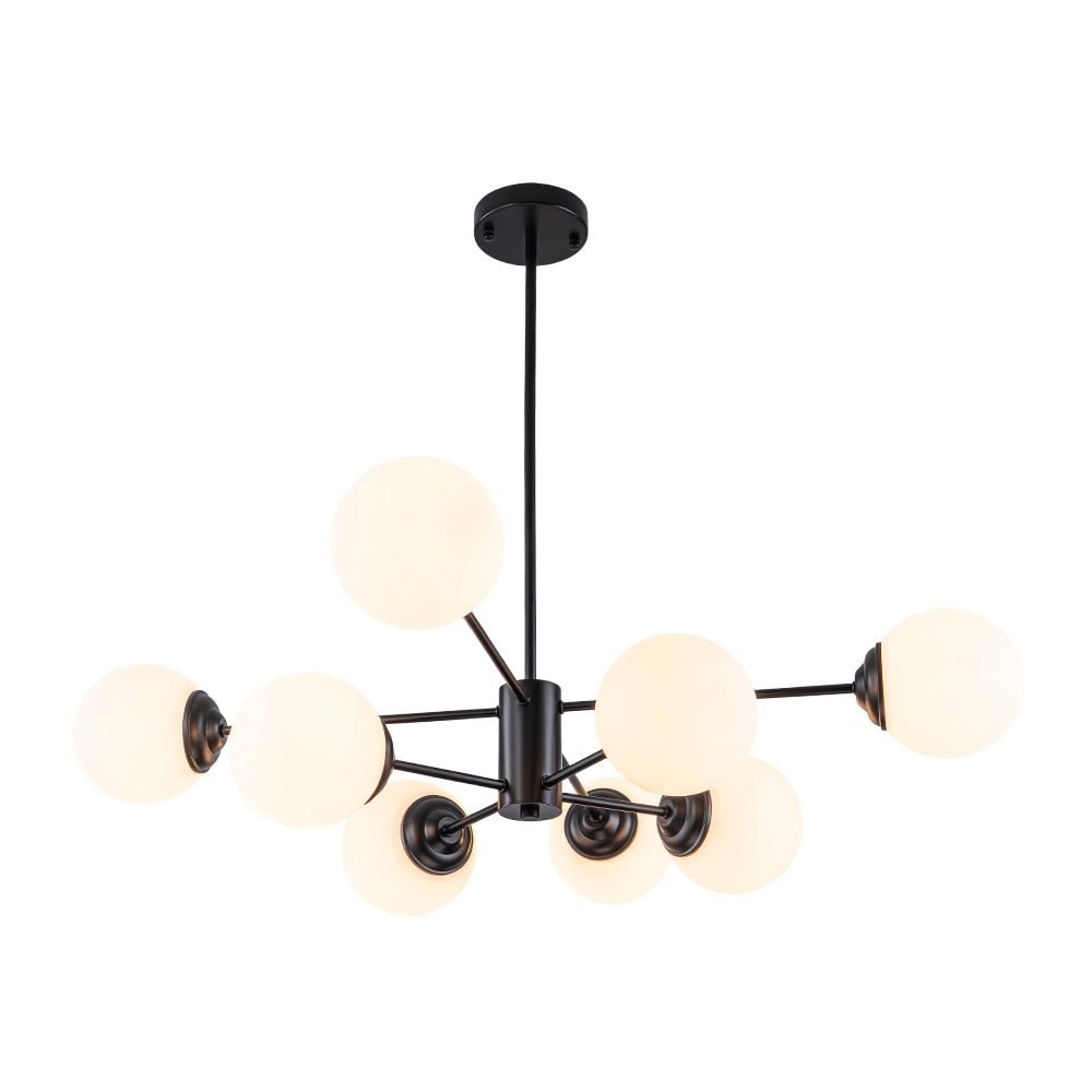 Pendantlightie-Modern Mid-Century Bubble Sputnik Chandelier-Chandeliers-6Lt-Gold