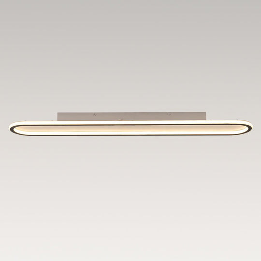 Pendantlightie-Modern Minimalist Oval Led Ceiling Light-Semi Flush Mount-Warm White Light-