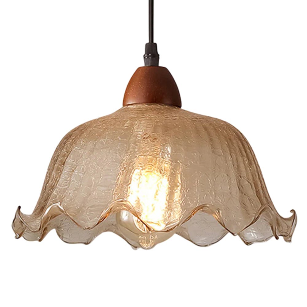 Pendantlightie - Modern Retro 1 - Light Flower Crackled Glass Pendant Light - Pendants - Small - 