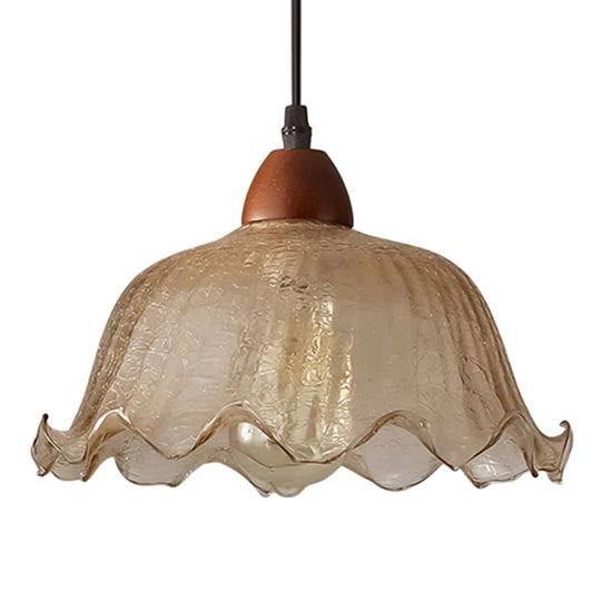 Pendantlightie - Modern Retro 1 - Light Flower Crackled Glass Pendant Light - Pendants - Small - 