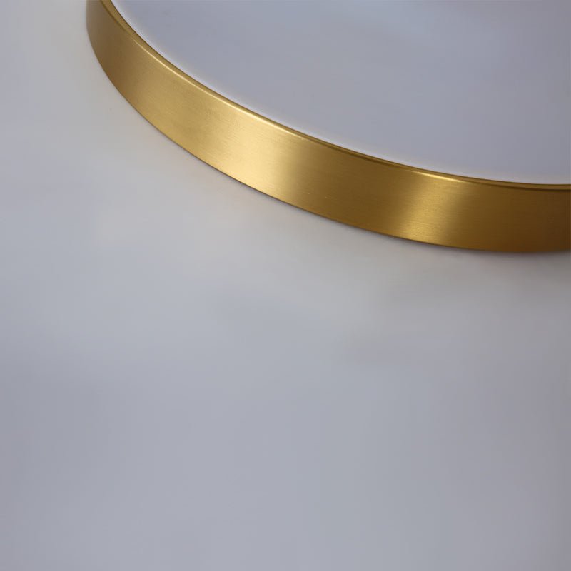 Pendantlightie - Modern Simplic Three - Color Dimmable LED Round Ceiling Light - Flush Mount - Gold - 