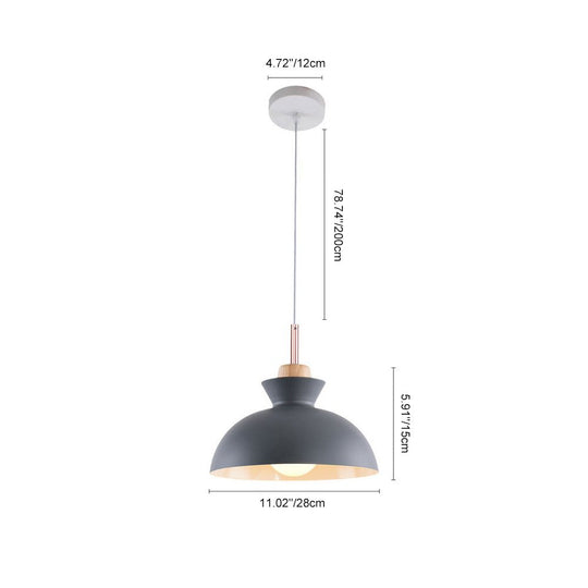 Pendantlightie - Modern Single Dome Light for Kitchen Island - Special Items - Orange - 