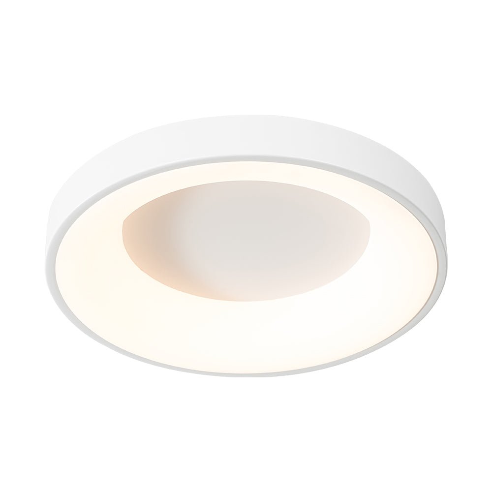 Pendantlightie - Modern Ultra Thin Simple Round LED Ceiling Light - Semi Flush Mount - White - 