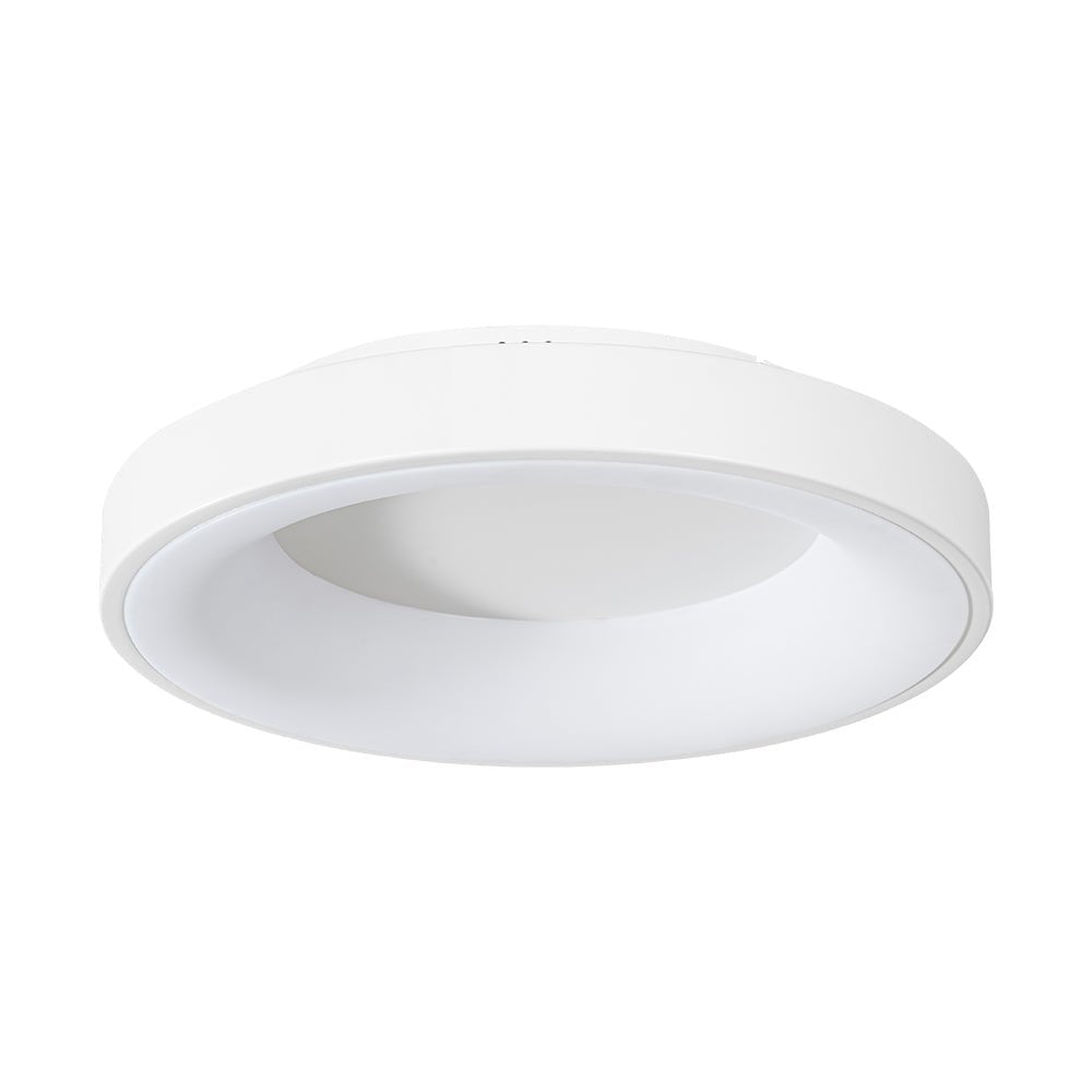 Pendantlightie - Modern Ultra Thin Simple Round LED Ceiling Light - Semi Flush Mount - White - 