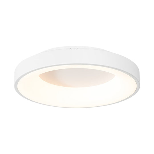 Pendantlightie - Modern Ultra Thin Simple Round LED Ceiling Light - Semi Flush Mount - White - 