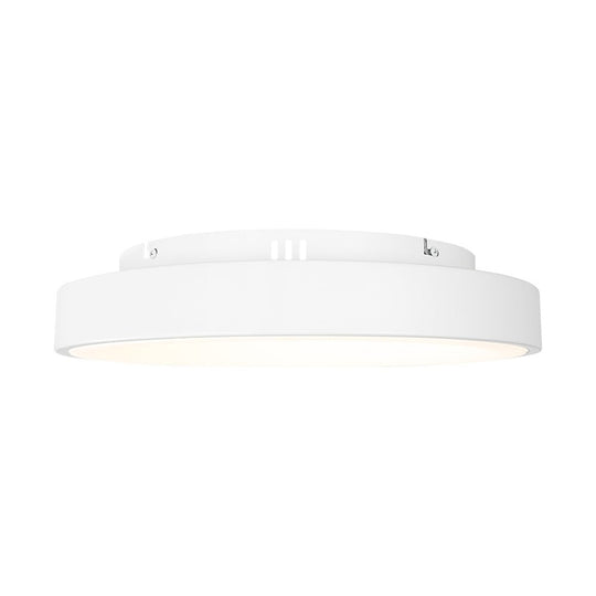 Pendantlightie - Modern Ultra Thin Simple Round LED Ceiling Light - Semi Flush Mount - White - 