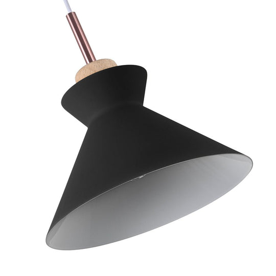 Pendantlightie - Nordic 1 - Light Creamy Wood Accents Cone Pendant Light For Kitchen - Pendants - Yellow - 