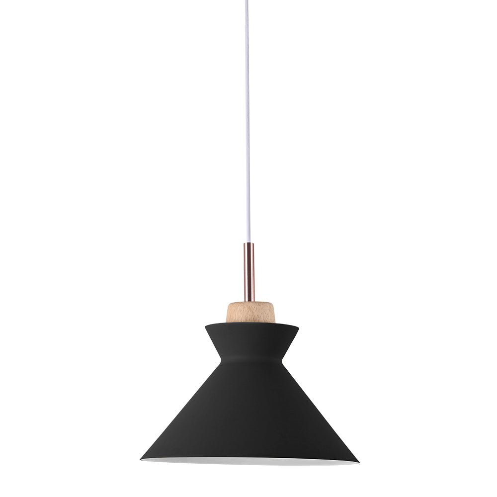 Pendantlightie - Nordic 1 - Light Creamy Wood Accents Cone Pendant Light For Kitchen - Pendants - Yellow - 