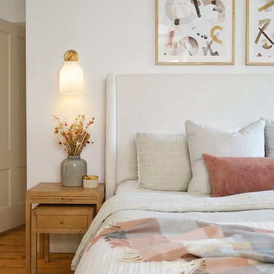 Pendantlightie - Nordic 1 - Light Cylinder Drum Glass Wall Sconce - Wall Light - Green - 