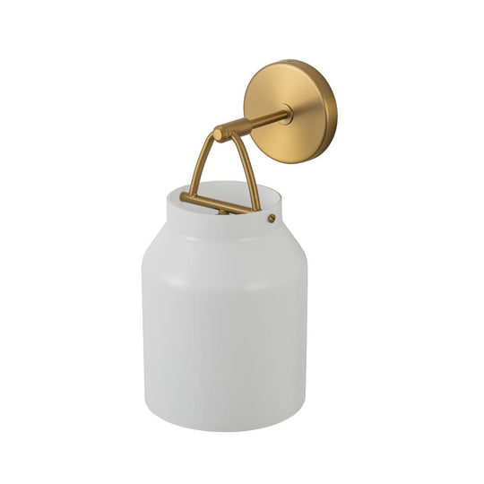 Pendantlightie - Nordic 1 - Light Cylinder Drum Glass Wall Sconce - Wall Light - Green - 