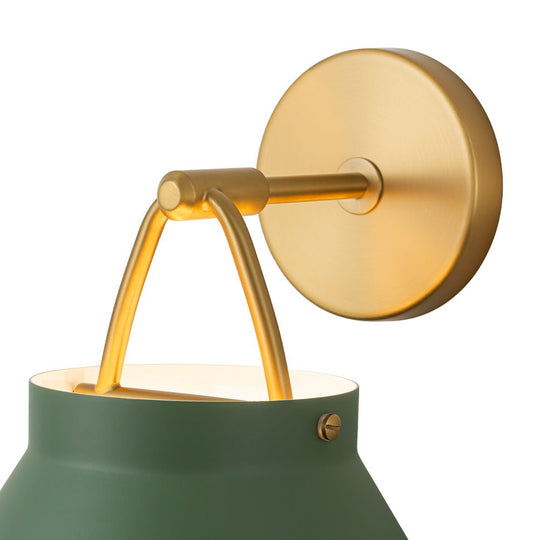 Pendantlightie - Nordic 1 - Light Cylinder Drum Glass Wall Sconce - Wall Light - Green - 