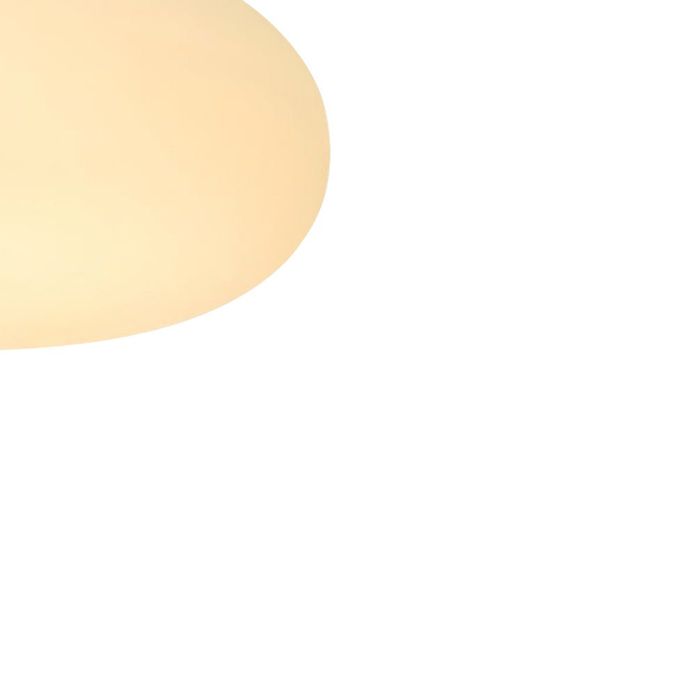 Pendantlightie - Nordic Cream Mushroom Three - Color Dimmable LED Semi Ceiling Light - Semi Flush Mount - Large - 