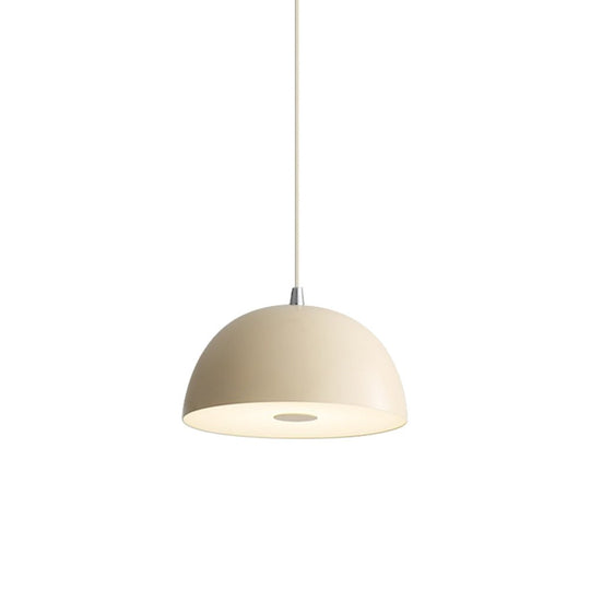 Pendantlightie-Nordic Dimmable 1-Light Led Dome Pendant Light-Pendants-White-