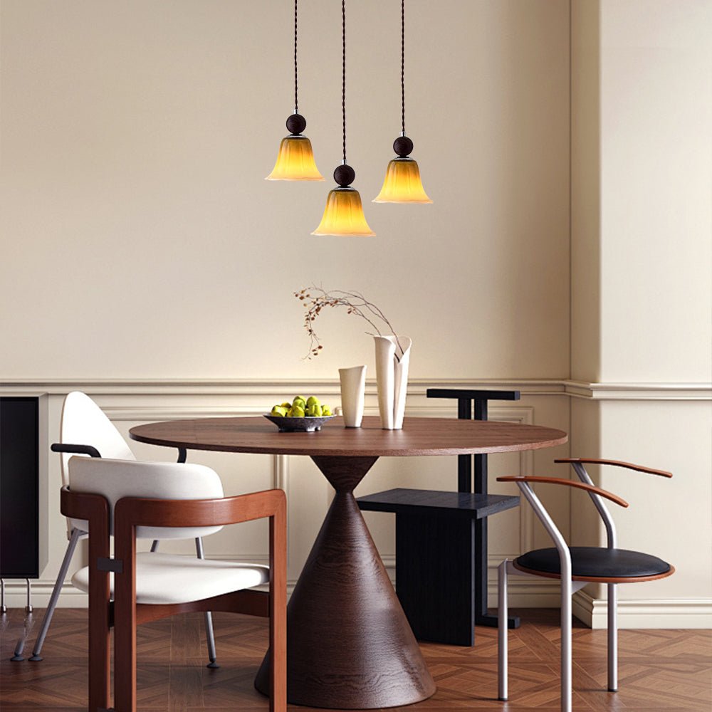 Pendantlightie - Retro 1 - Light Gradient Flower Shape Glass Pendant Light - Pendants - Pink - 