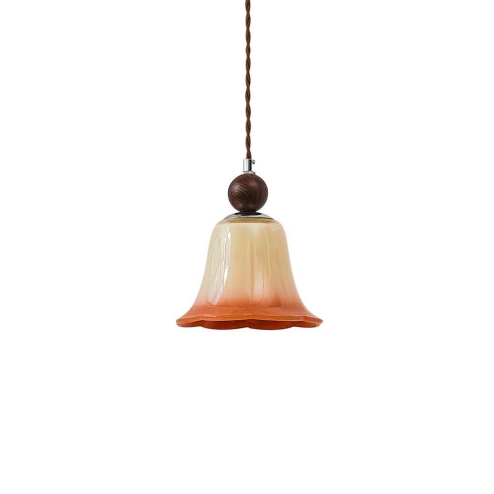 Pendantlightie - Retro 1 - Light Gradient Flower Shape Glass Pendant Light - Pendants - Pink - 